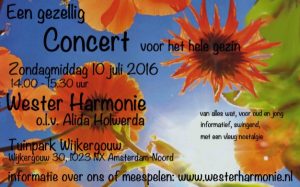 Concert Westerharmonie 10 juli 2016